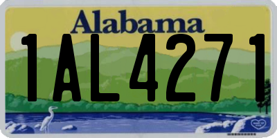 AL license plate 1AL4271