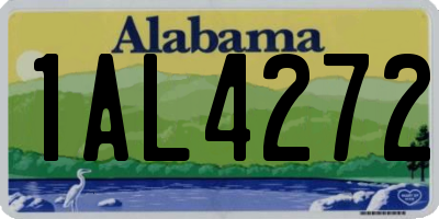 AL license plate 1AL4272