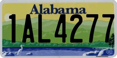AL license plate 1AL4277