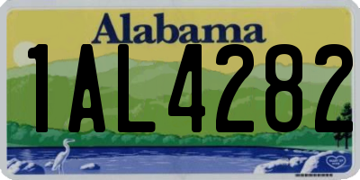 AL license plate 1AL4282