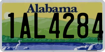 AL license plate 1AL4284