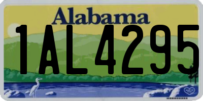 AL license plate 1AL4295