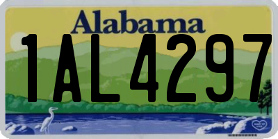 AL license plate 1AL4297