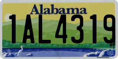 AL license plate 1AL4319