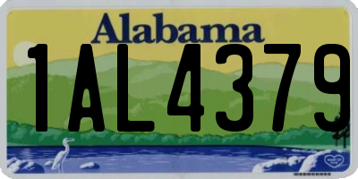 AL license plate 1AL4379