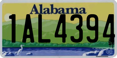 AL license plate 1AL4394