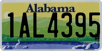 AL license plate 1AL4395