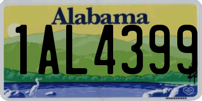 AL license plate 1AL4399
