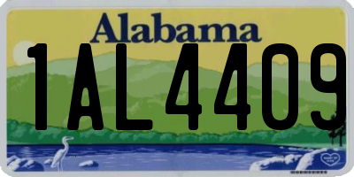 AL license plate 1AL4409
