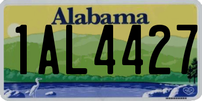 AL license plate 1AL4427