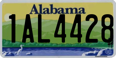 AL license plate 1AL4428