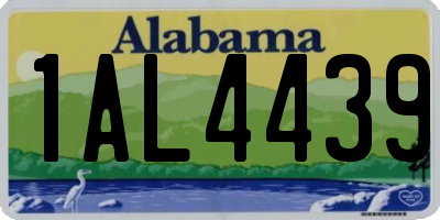 AL license plate 1AL4439