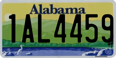 AL license plate 1AL4459
