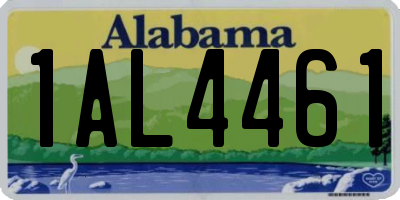 AL license plate 1AL4461