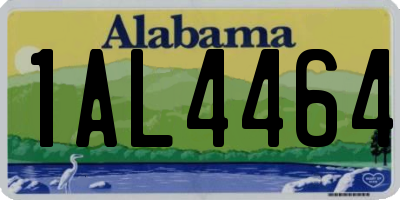 AL license plate 1AL4464