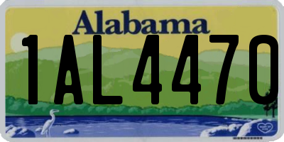 AL license plate 1AL4470