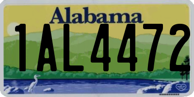 AL license plate 1AL4472