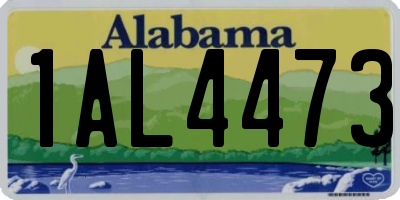 AL license plate 1AL4473