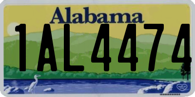 AL license plate 1AL4474