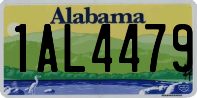 AL license plate 1AL4479