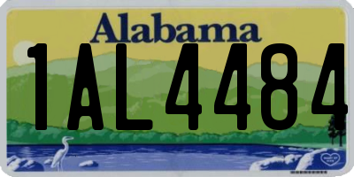 AL license plate 1AL4484