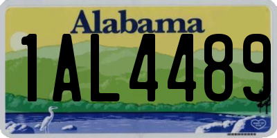 AL license plate 1AL4489
