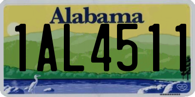 AL license plate 1AL4511