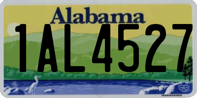 AL license plate 1AL4527