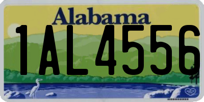 AL license plate 1AL4556