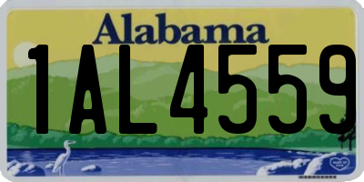 AL license plate 1AL4559