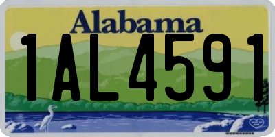 AL license plate 1AL4591
