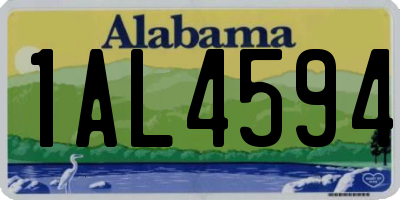 AL license plate 1AL4594