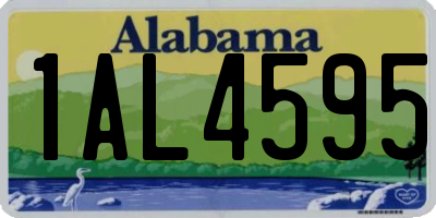 AL license plate 1AL4595