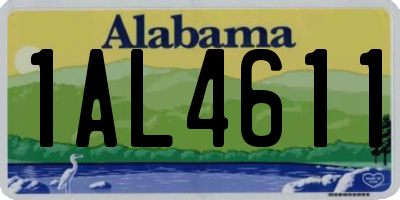 AL license plate 1AL4611