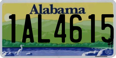 AL license plate 1AL4615