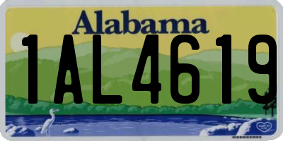 AL license plate 1AL4619