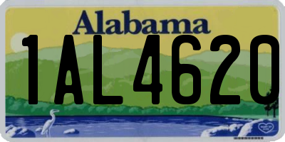 AL license plate 1AL4620