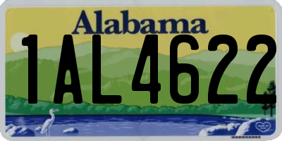 AL license plate 1AL4622