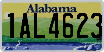 AL license plate 1AL4623