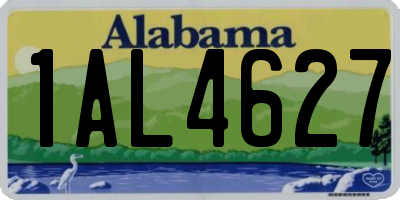 AL license plate 1AL4627