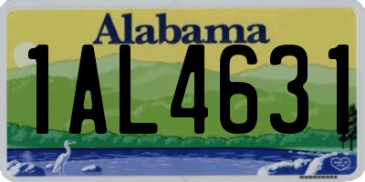 AL license plate 1AL4631