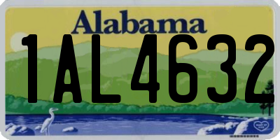 AL license plate 1AL4632