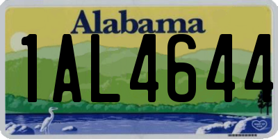 AL license plate 1AL4644