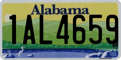 AL license plate 1AL4659