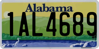 AL license plate 1AL4689