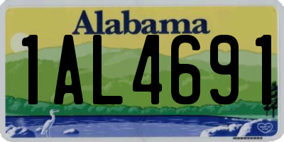 AL license plate 1AL4691