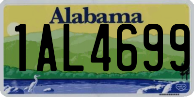 AL license plate 1AL4699