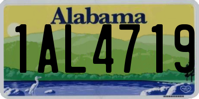 AL license plate 1AL4719