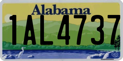 AL license plate 1AL4737