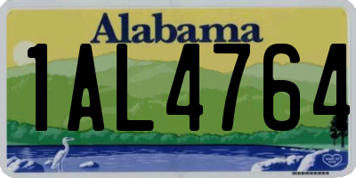 AL license plate 1AL4764
